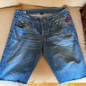 Mens True Religion Jean Shorts